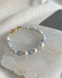 Aquamarine Pearl Bracelet - thumbnail 2