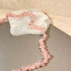 Pink Quartz Cracked Stone Necklace