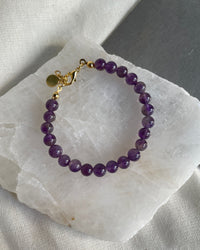 Amethyst Bead Bracelet - thumbnail 2