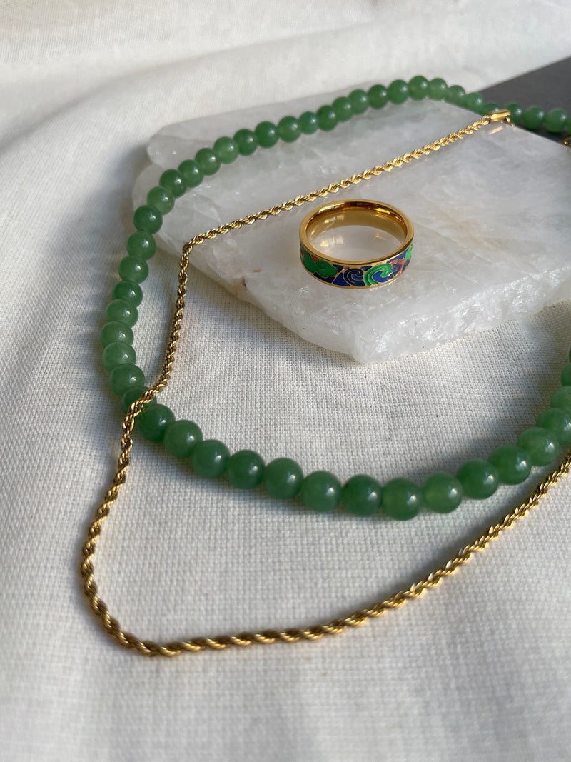 Aventurine Bead Necklace