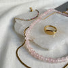 Pink Quartz Bead Necklace