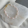 Pink Quartz Pearl Bracelet