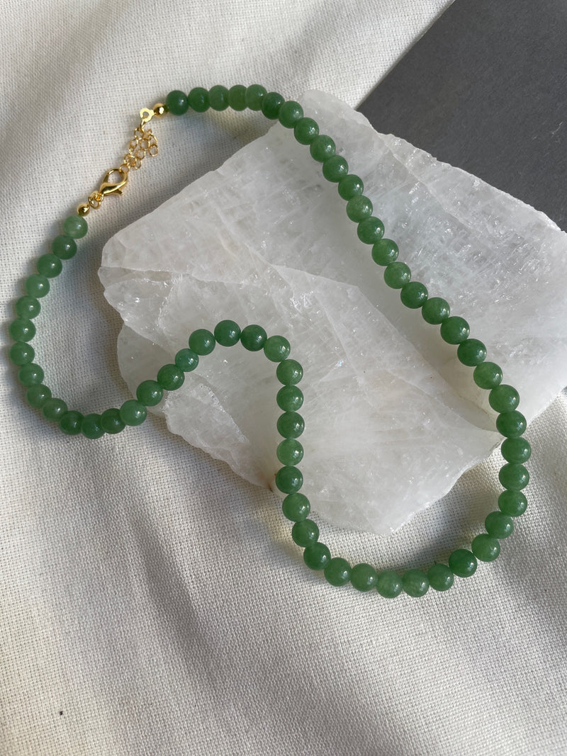 Aventurine Bead Necklace