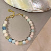 Morganite Bead Bracelet