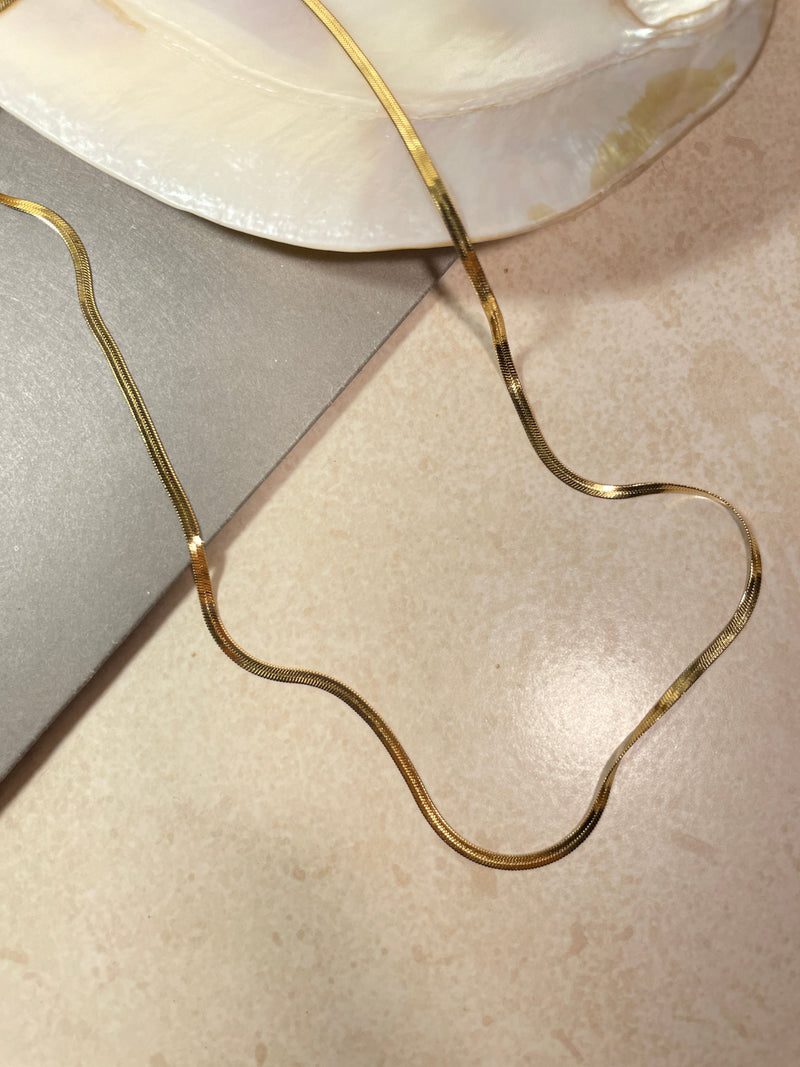 Thin Italian Chain Necklace