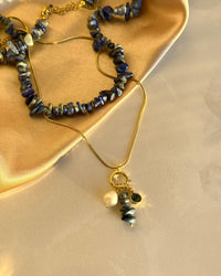 Lapis Lazuli Charm Necklace - thumbnail 1