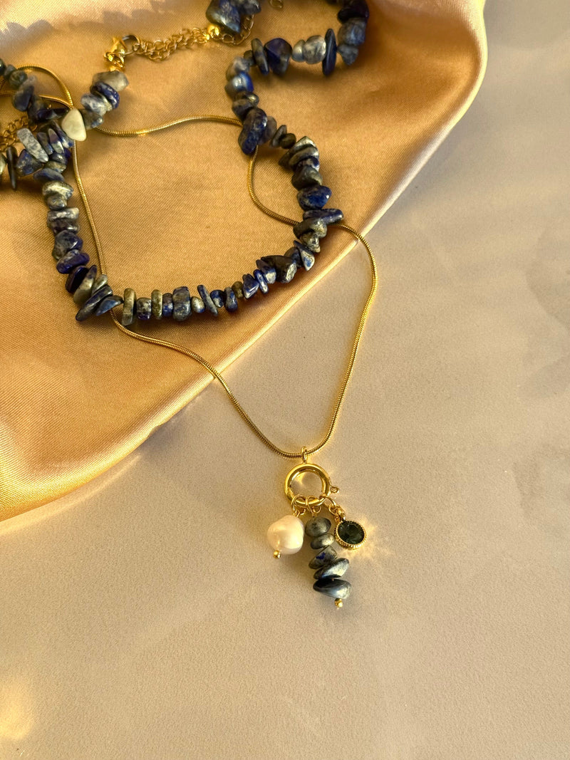 Lapis Lazuli Charm Necklace