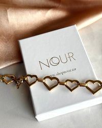 Steel Heart Chain Bracelet - thumbnail 3