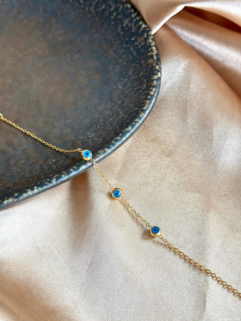 Steel Evil Eye Bracelet