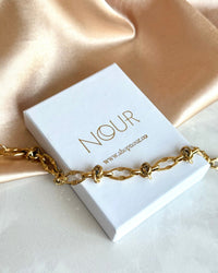 Steel Knotted Chain Bracelet - thumbnail 1