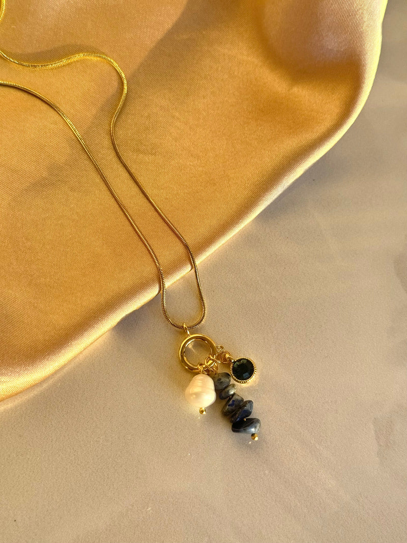 Lapis Lazuli Charm Necklace