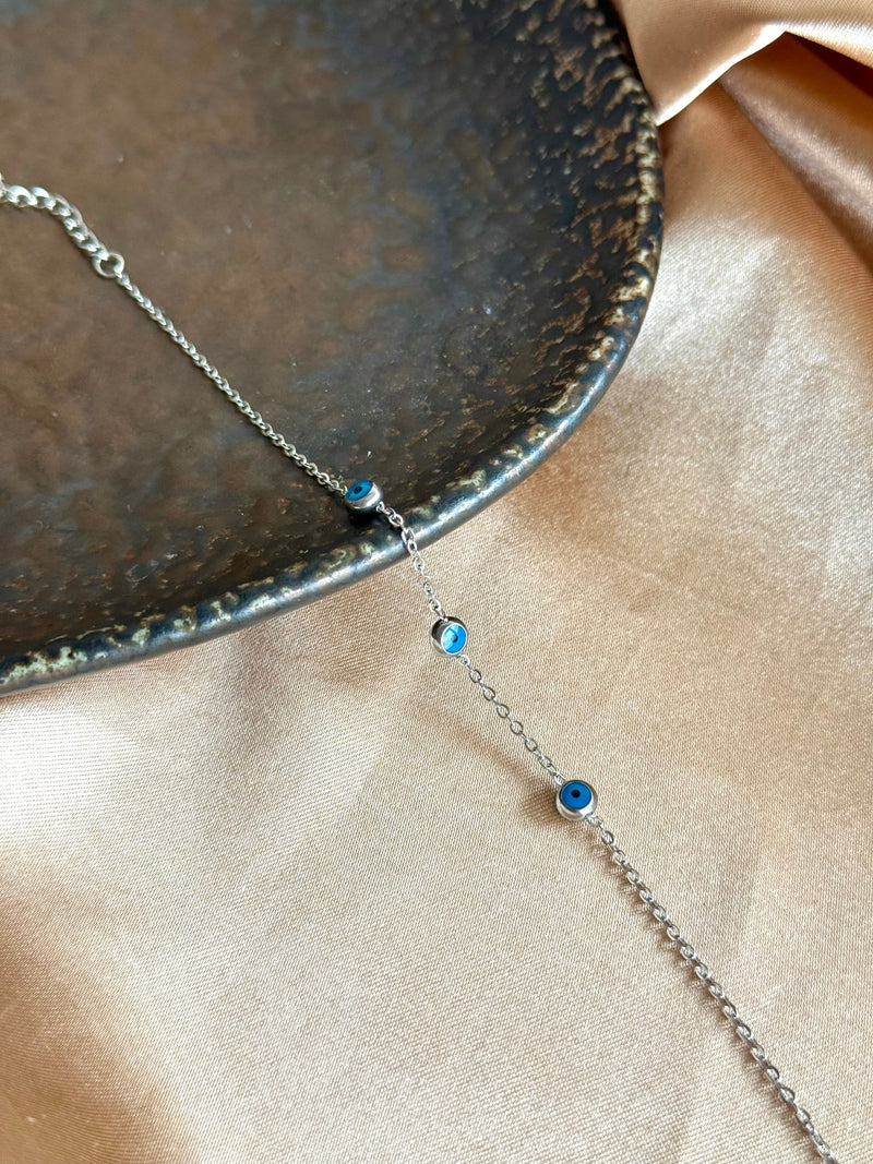 Steel Evil Eye Bracelet