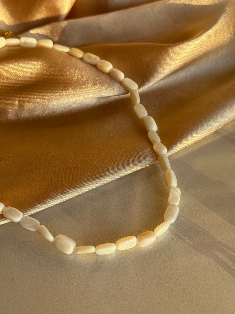 Mother-of-Pearl Baguette Necklace