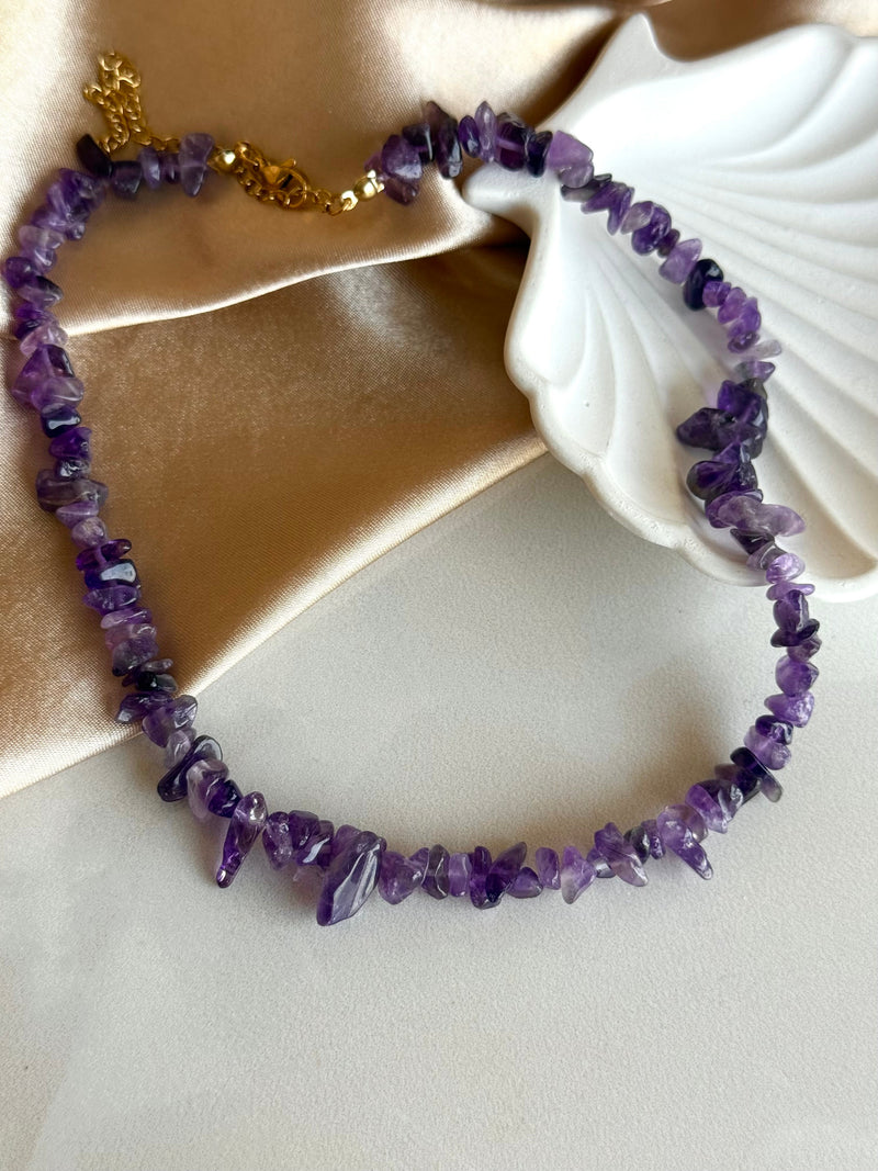 Amethyst Charm Necklace