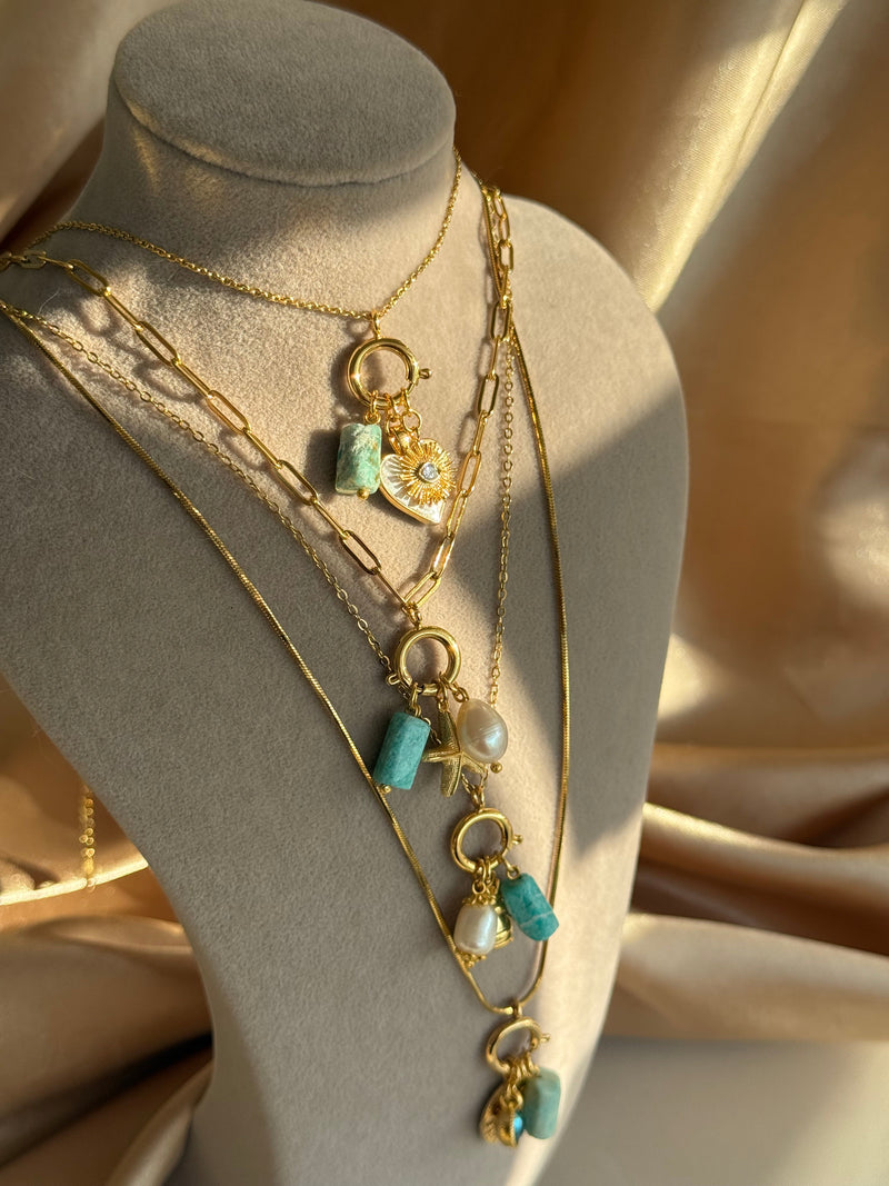 Amazonite Charm Necklaces