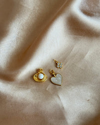 Pearl Mother-of-Pearl Heart Charm Necklace - thumbnail 4