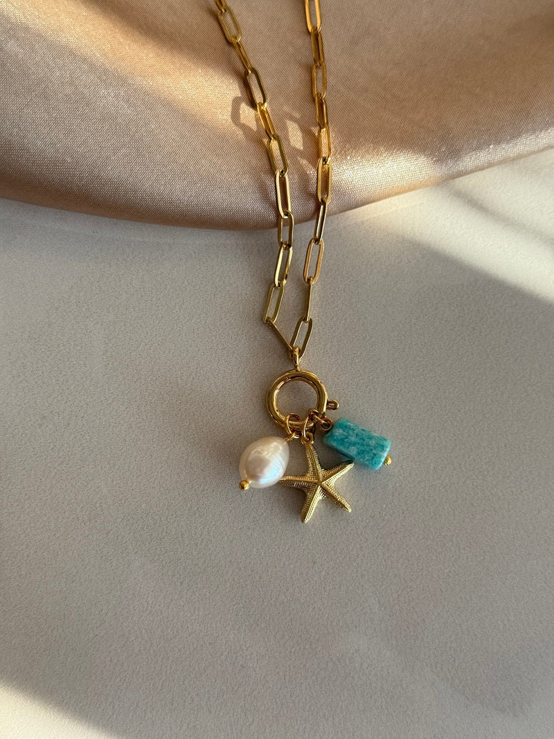 Amazonite Charm Necklaces