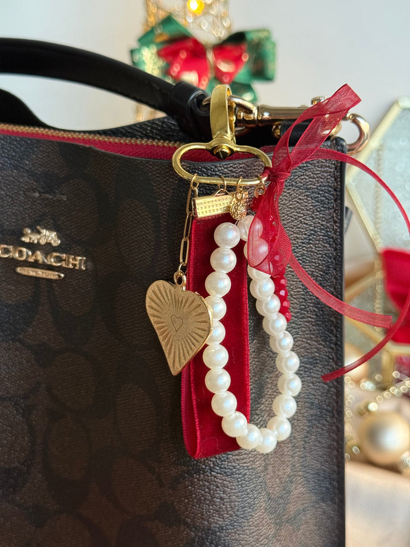 Heart-shaped Bag Charm in 4 Color Options