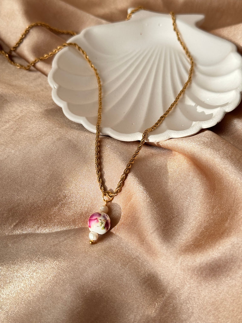 Porcelain Pearl Necklace