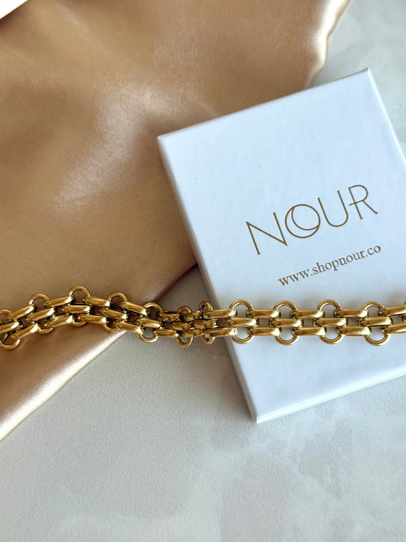 Steel Woven Chain Bracelet