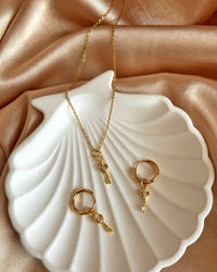 Tiny Key Earring - thumbnail 2