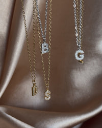 Stone Letter Necklace - thumbnail 3