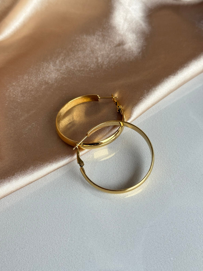 Steel Classic Hoop Earrings