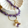 Amethyst Charm Necklace