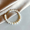 Pearl Bracelet with Gold Details