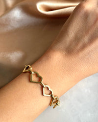 Steel Heart Chain Bracelet - thumbnail 2