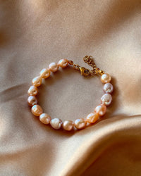 Pink Large Pearl Bracelet - thumbnail 1