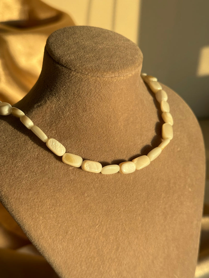 Mother-of-Pearl Baguette Necklace