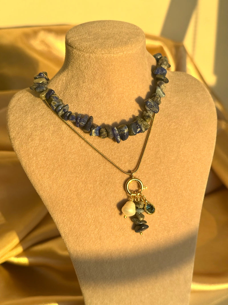 Lapis Lazuli Charm Necklace