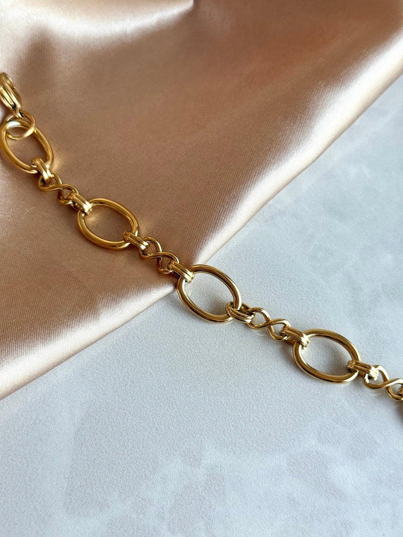 Steel Large Ring Bracelet