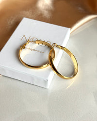 Steel Classic Hoop Earrings - thumbnail 1