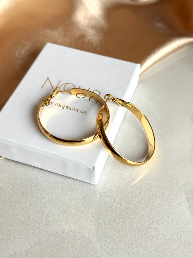 Steel Classic Hoop Earrings