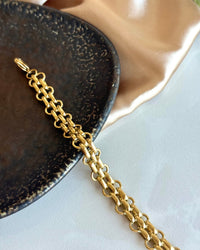 Steel Woven Chain Bracelet - thumbnail 2