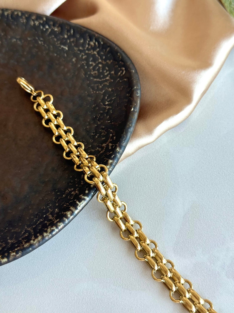 Steel Woven Chain Bracelet