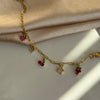 Strawberry Cherry Charm Bracelet