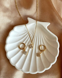 Stone Clover Earrings - thumbnail 2