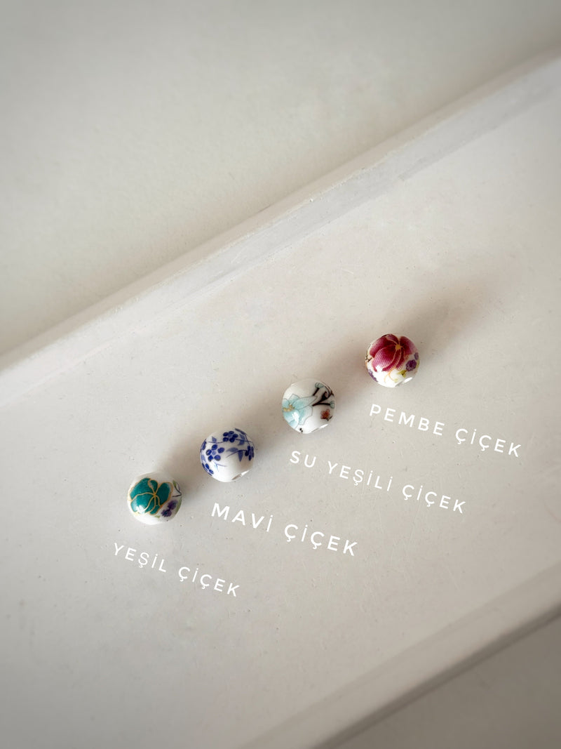Porcelain Steel Earrings