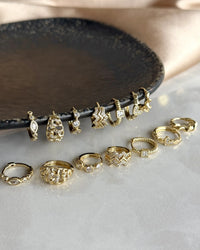 Square Stone Earrings 14K Series - thumbnail 3