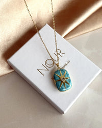 Turquoise Sun Medallion - thumbnail 1