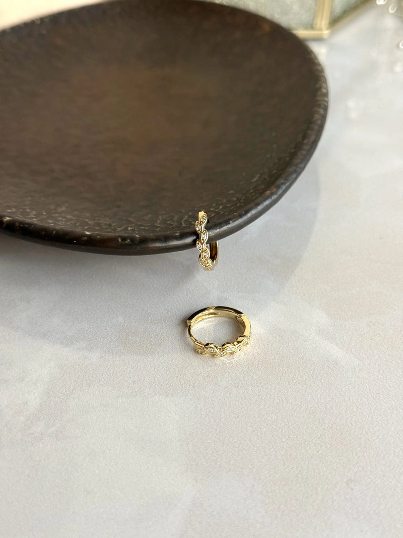 No. 4 Earrings - 14K Gold-Tone Collection