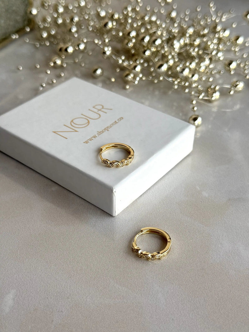 No. 4 Earrings - 14K Gold-Tone Collection