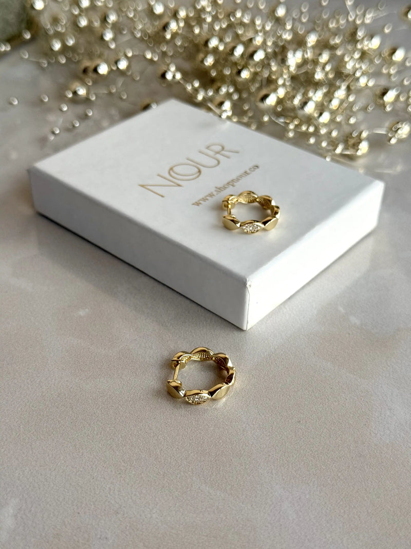 No. 6 Earrings - 14K Gold-Tone Collection