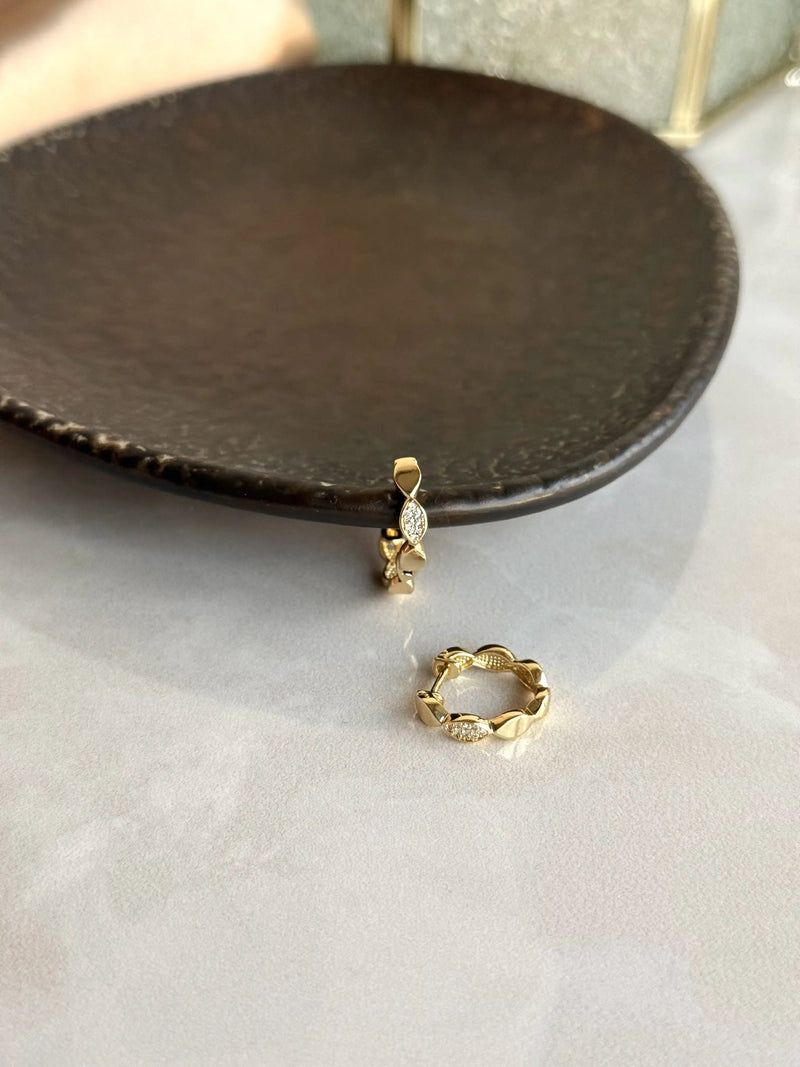 No. 6 Earrings - 14K Gold-Tone Collection