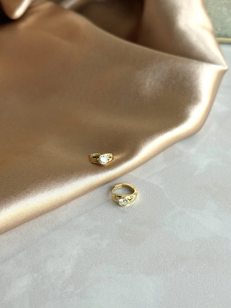 No. 7 Earrings - 14K Gold-Tone Collection