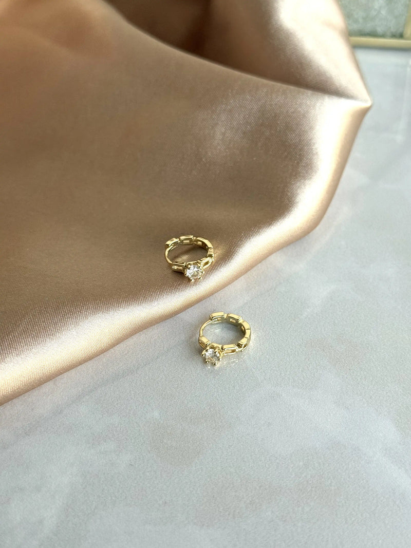 No. 14 Earrings - 14K Gold-Tone Collection