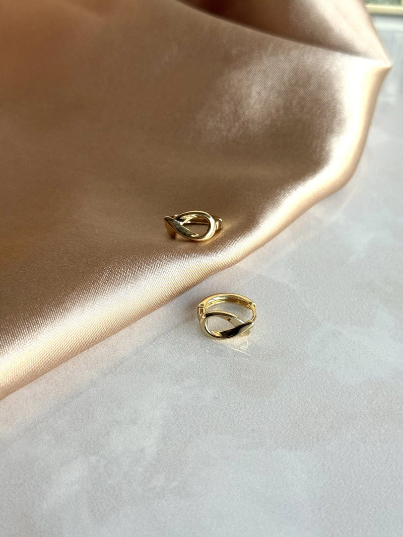 No. 17 Earrings - 14K Gold-Tone Collection